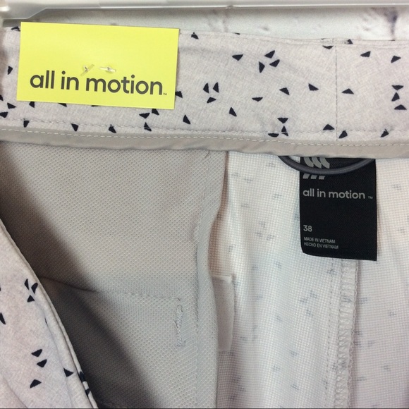 “All in Motion” Men’s Golf Shorts Silver/Black - Picture 11 of 13